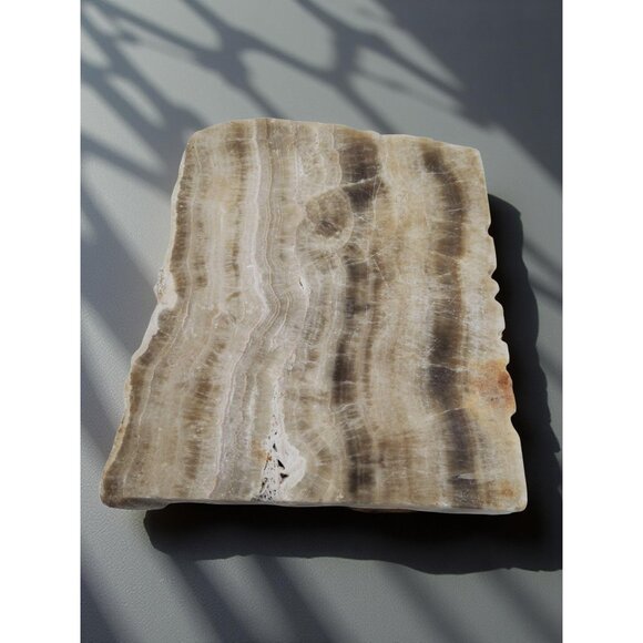 vintage large cut marble multi-textured ashtray. - Picture 5 of 9